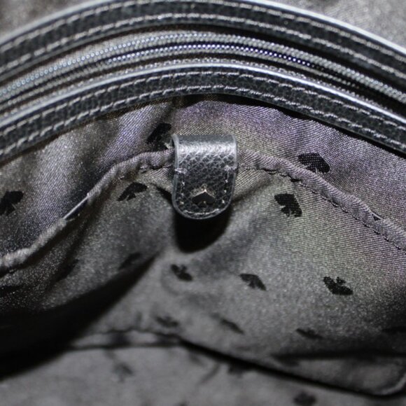 Kate Spade New York Small Dome Satchel Crossbody – Black Pebbled Leather - Picture 10 of 15